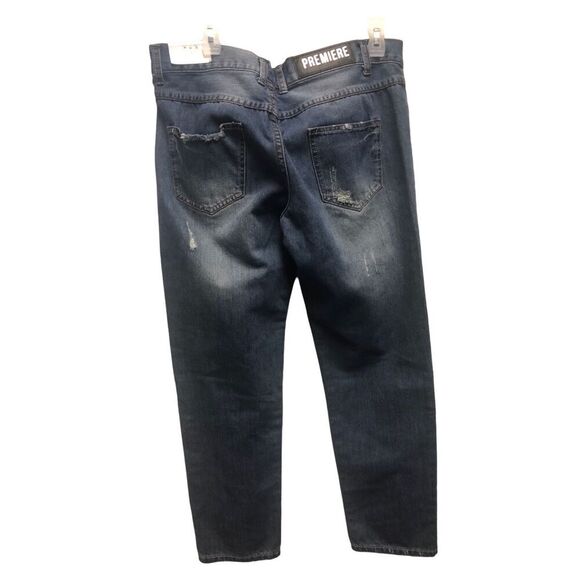 Premiere by Rue 21 Women’s Blue Ripped Styled High-Rise Mom Jeans Size 7/8 NWT - Picture 2 of 8